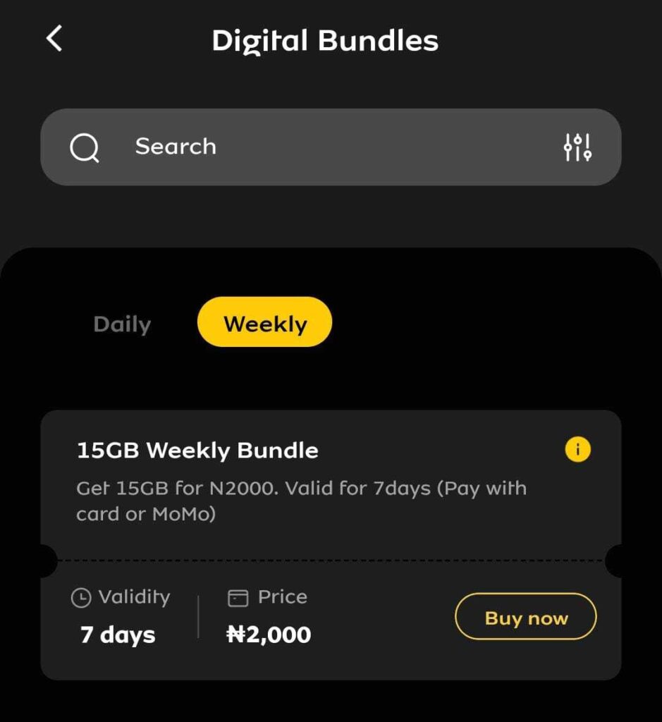 How To Subscribe: Mtn 15Gb Data For N2000 Weekly Digital Bundle 2025