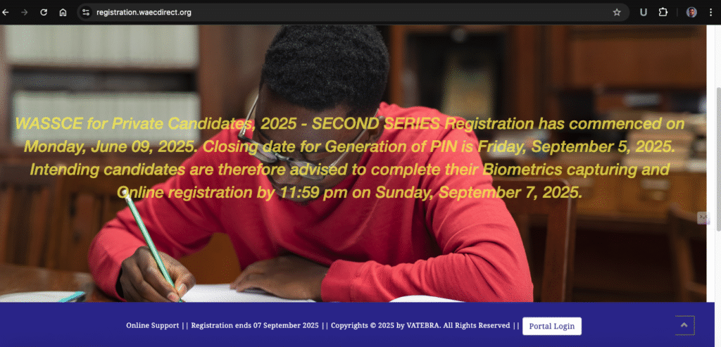 Waec Gce 2025/2026 Private Candidates: Exam Starting Date, Registration, Price &Amp; Fee 2025 Waec Gce 2025/2026 Private Candidates: Exam Starting Date, Registration, Price &Amp; Fee 2025